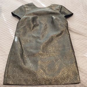 Madewell size 6 gold cap sleeve mini dress
